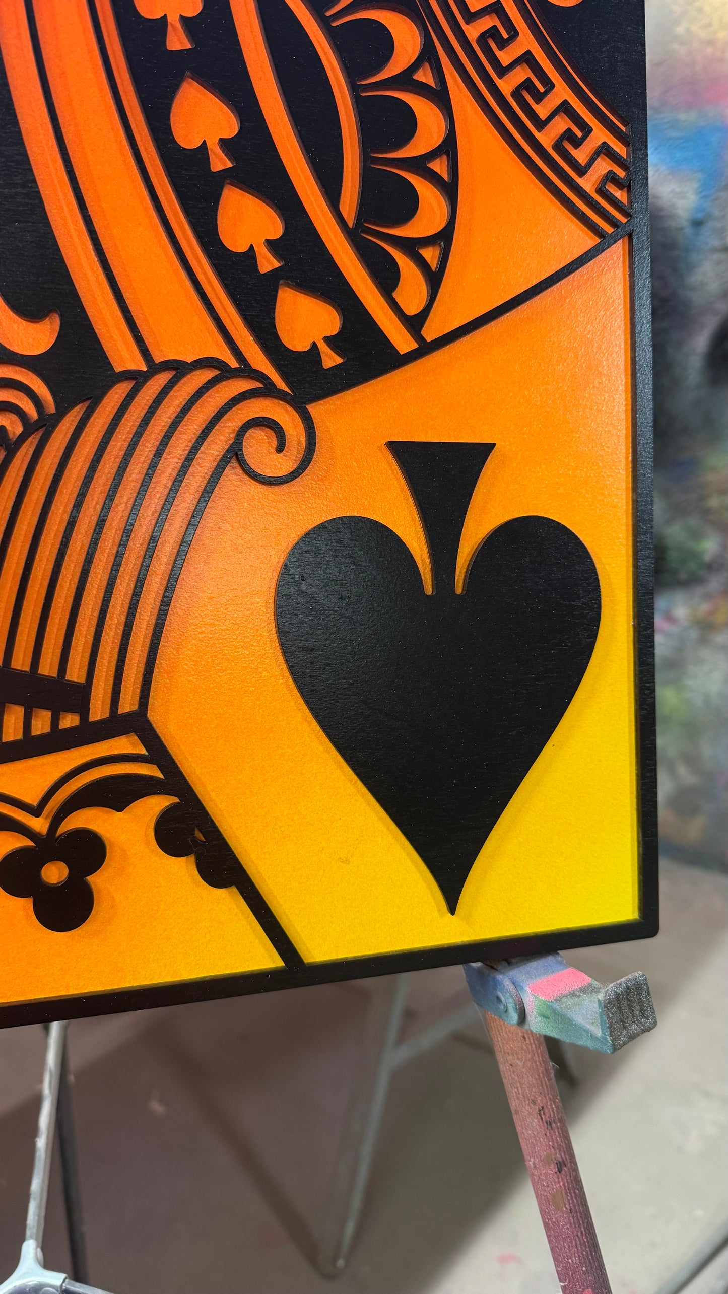 King of Spades Color Fade PINK/RED/ORANGE/YELLOW